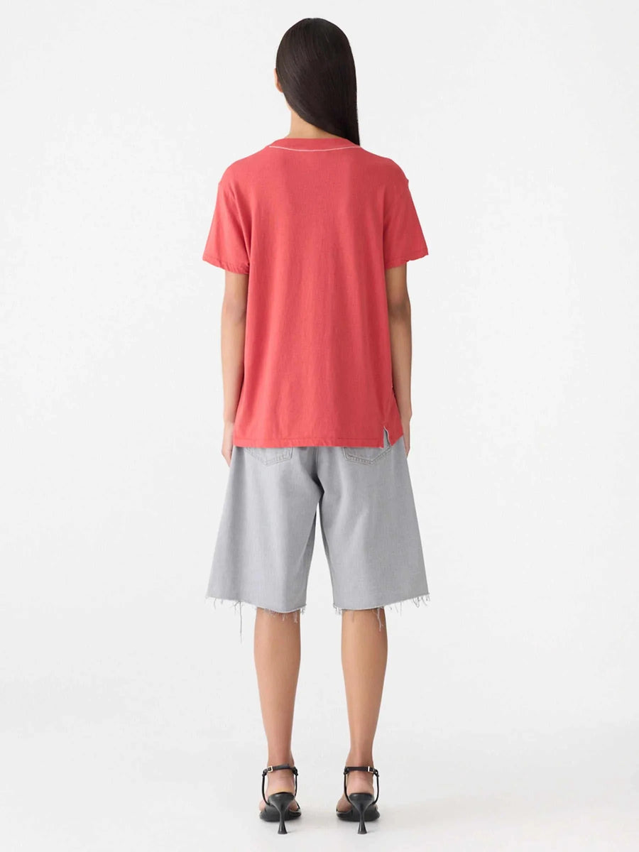 Bassike Classic T Shirt Heritage Red