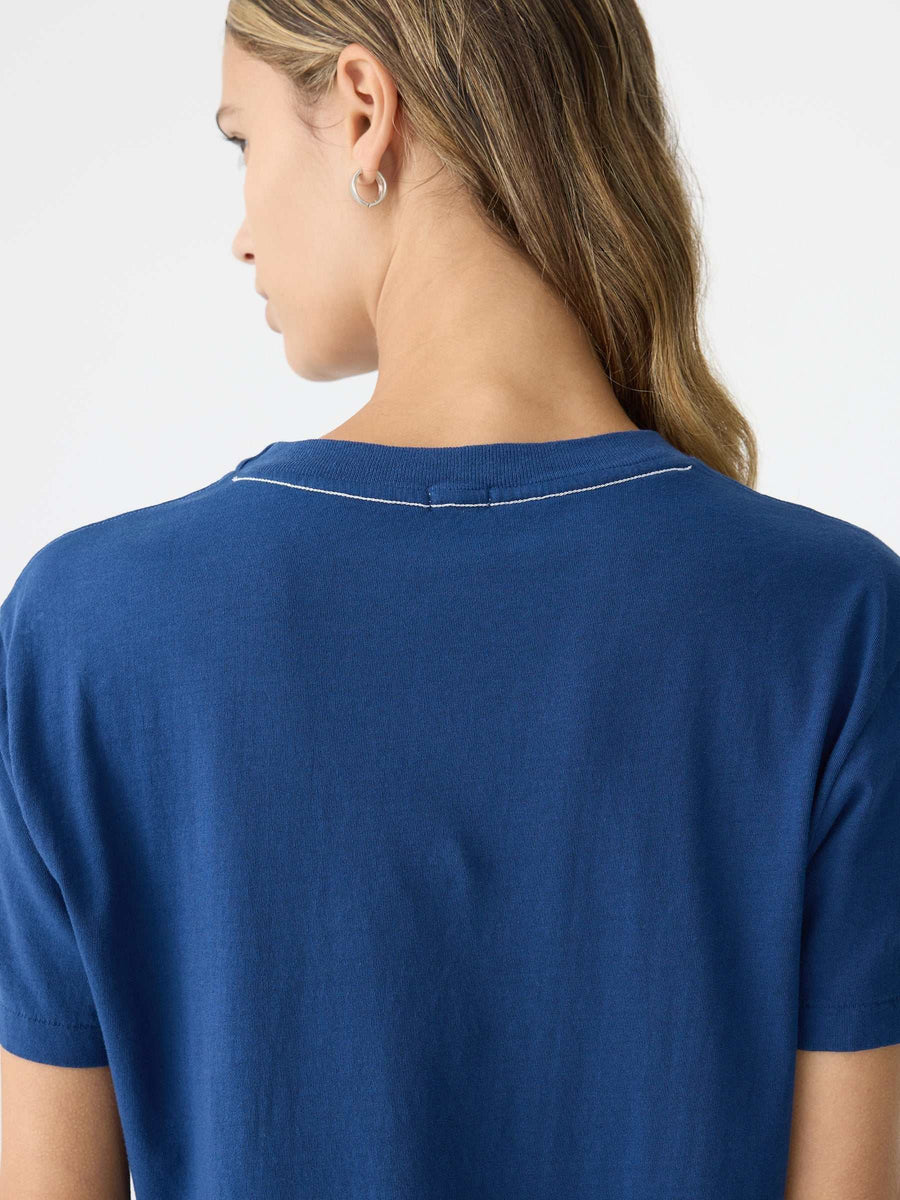 Bassike Regular Classic Short Sleeve T Shirt Washed Ink