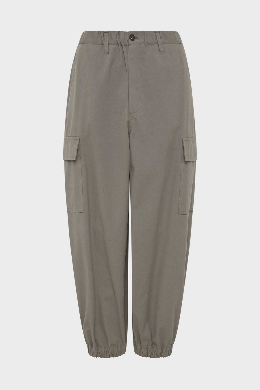 Bassike Cotton Canvas Cargo Pant Smokey Olive