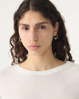 Bassike Sheer Rib L/S T Shirt White