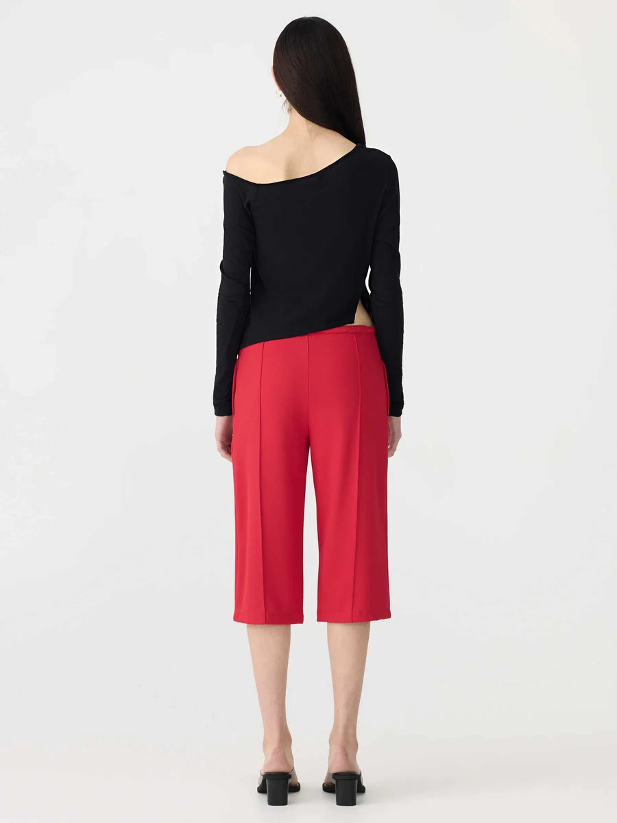 Bassike Off Shoulder Jersey LS Top Black