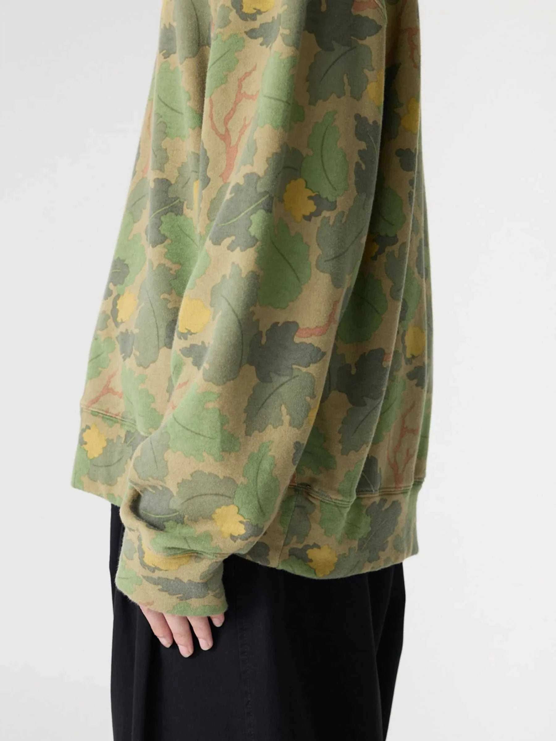 Bassike Universal Camo Fleece Sweat