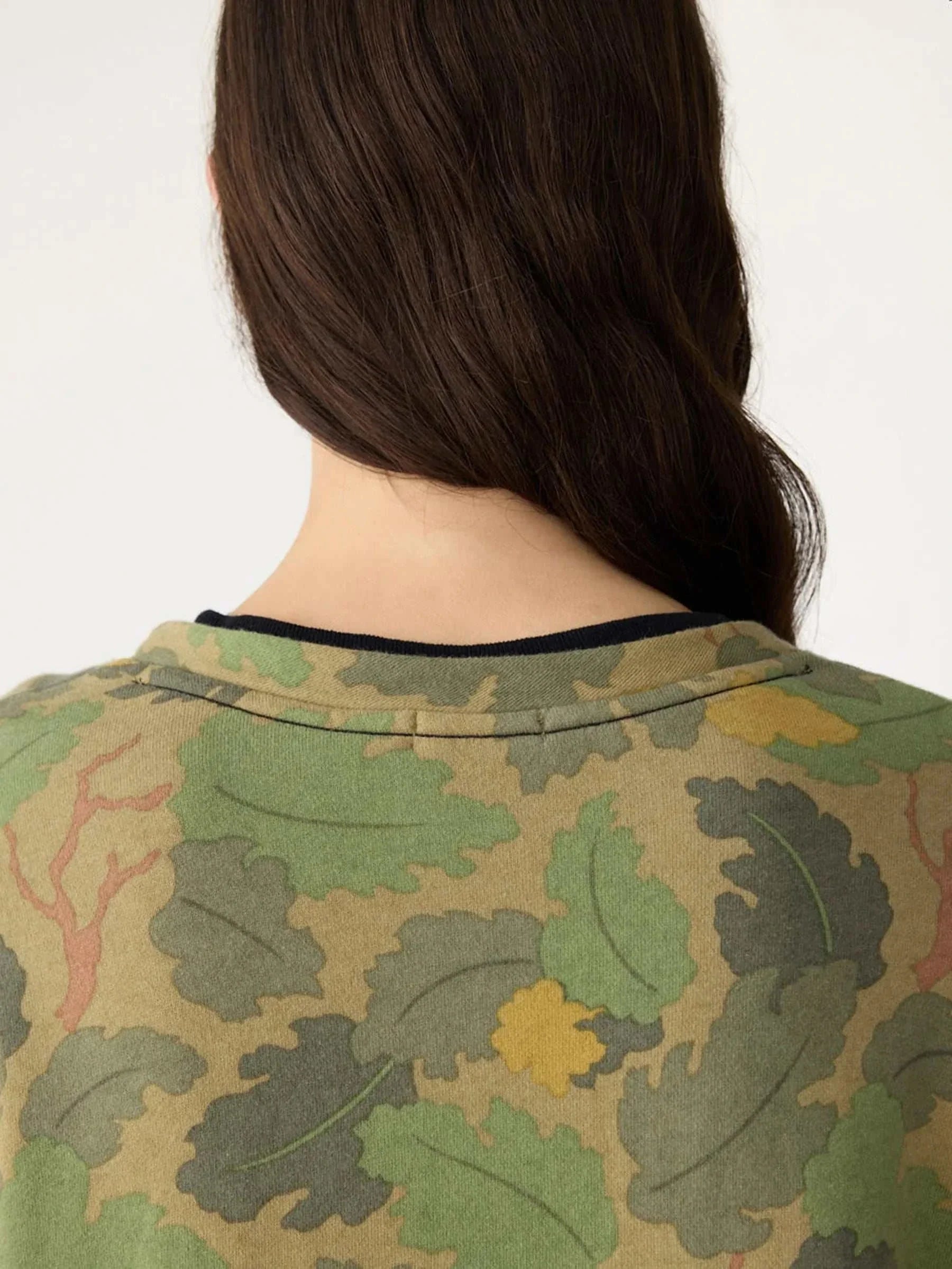 Bassike Universal Camo Fleece Sweat