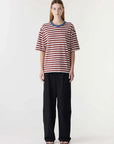 Bassike Universal Stripe Boxy T Shirt