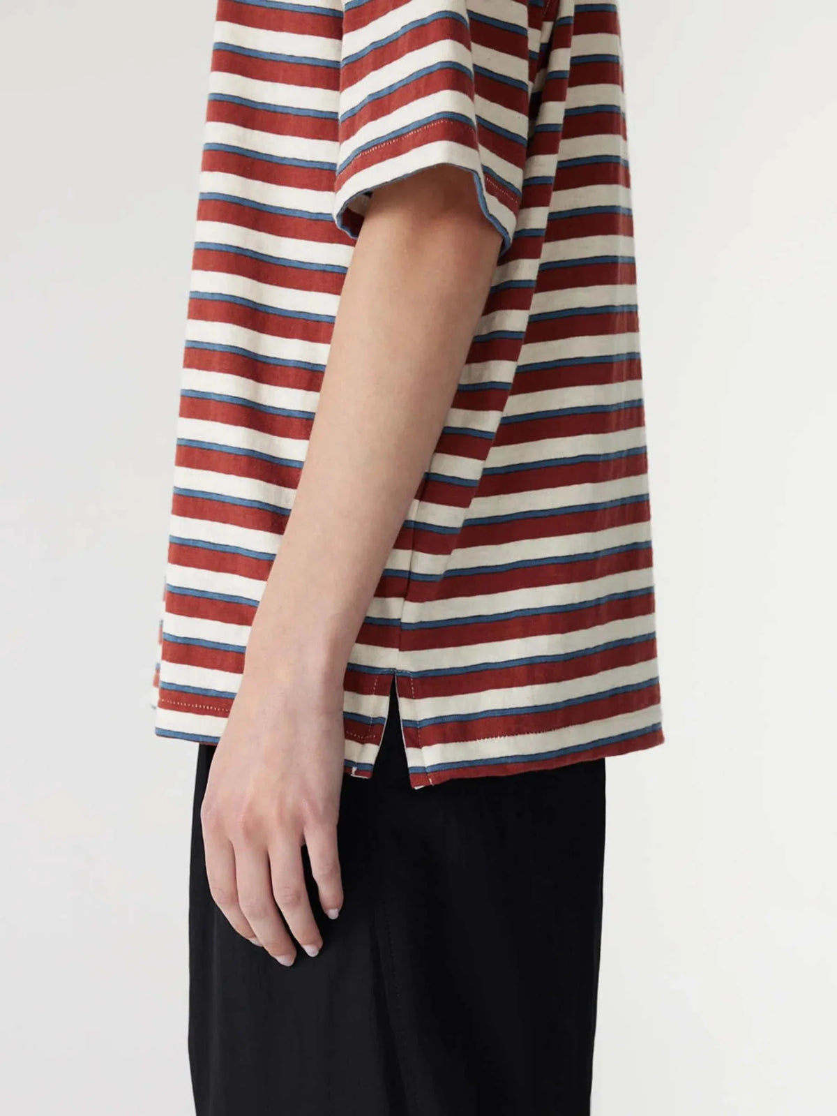 Bassike Universal Stripe Boxy T Shirt