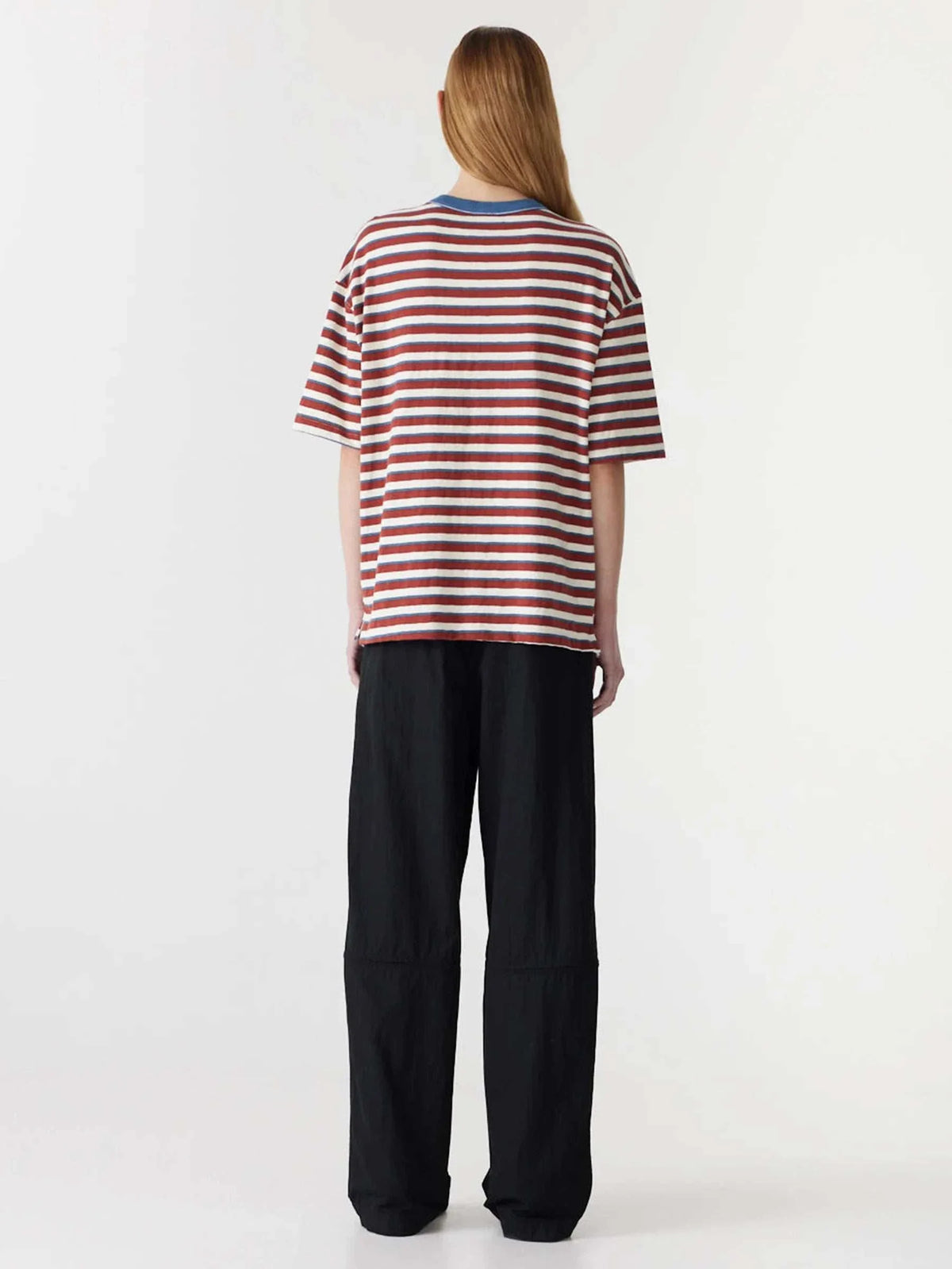 Bassike Universal Stripe Boxy T Shirt