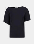 Bassike Midweight Off Shoulder Top Black