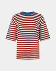 Bassike Universal Stripe Boxy T Shirt