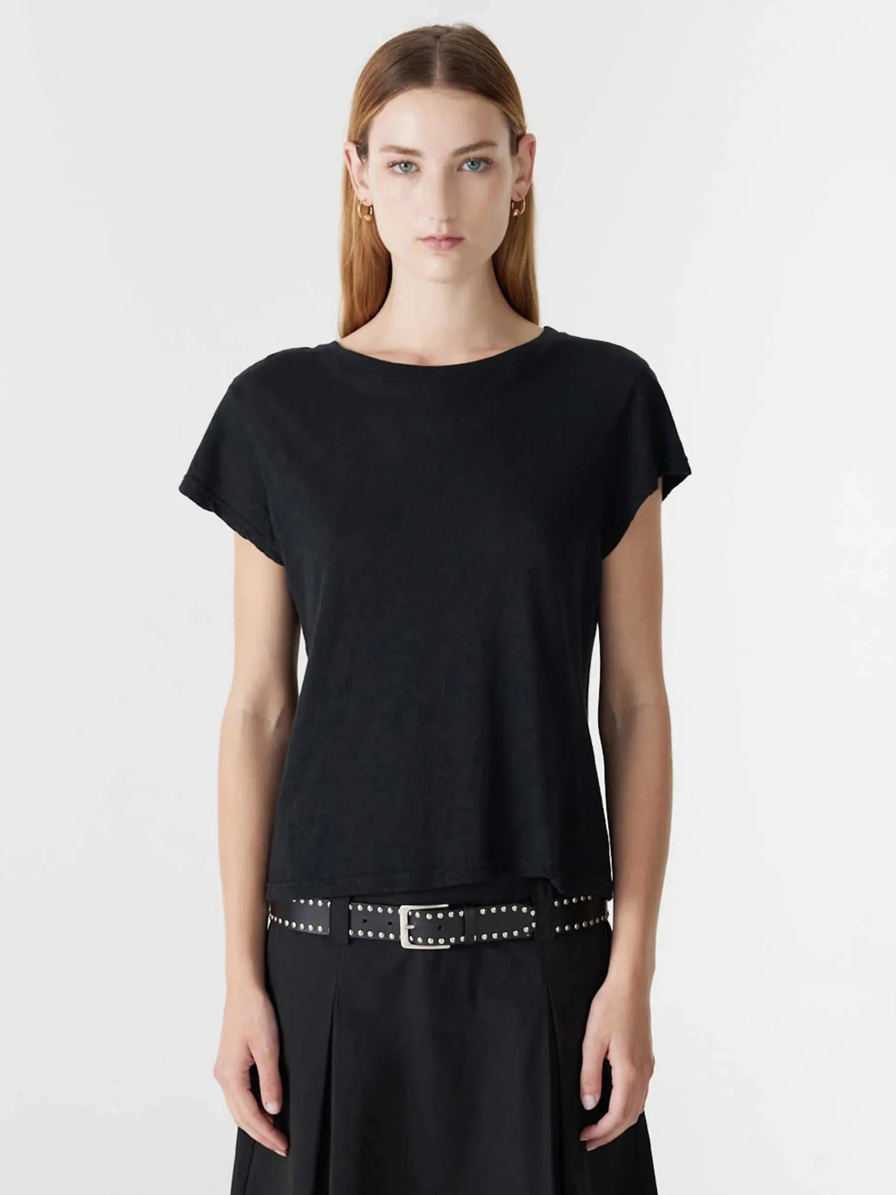Bassike Slub Heritage T Shirt Black
