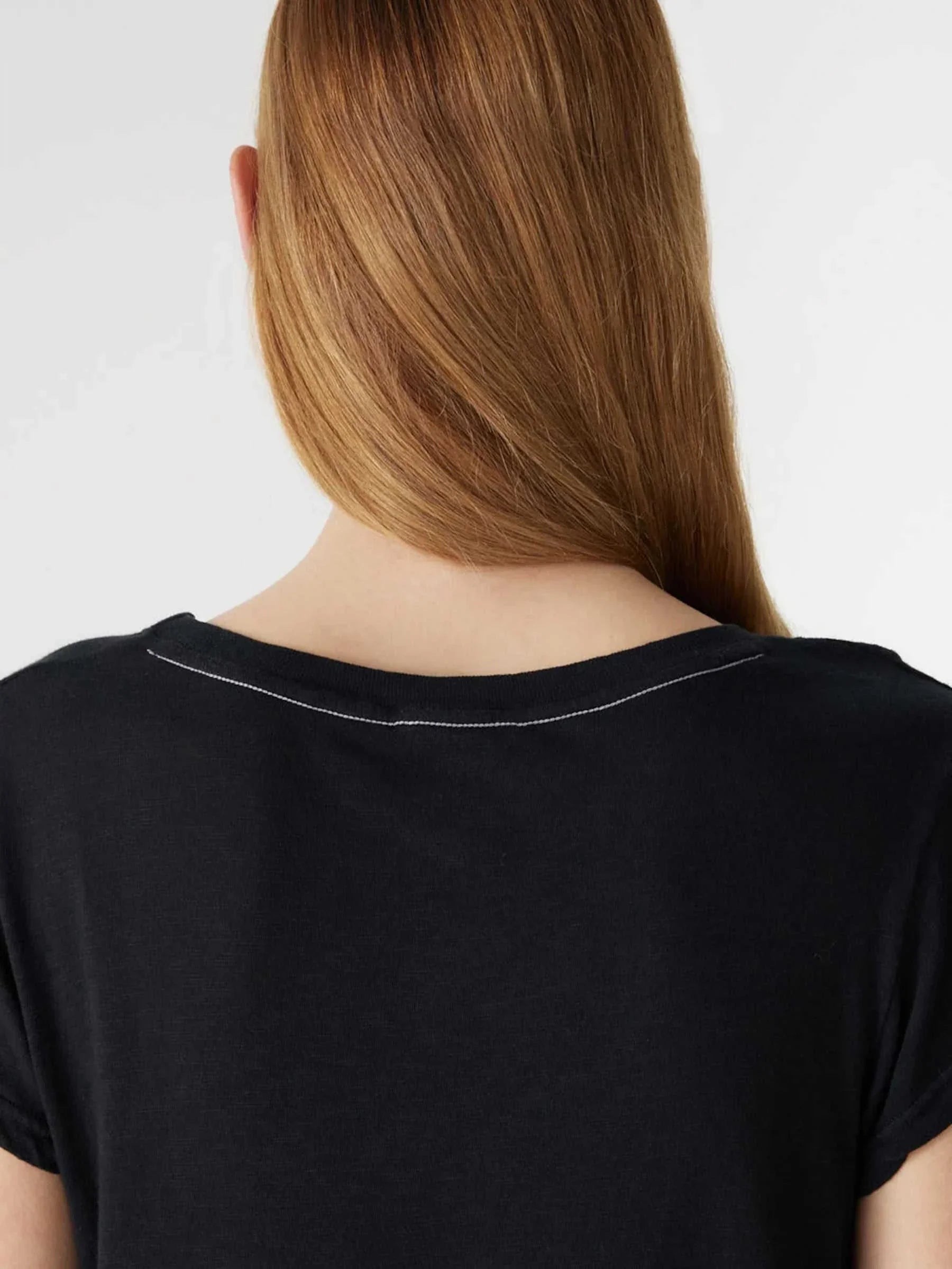 Bassike Slub Heritage T Shirt Black