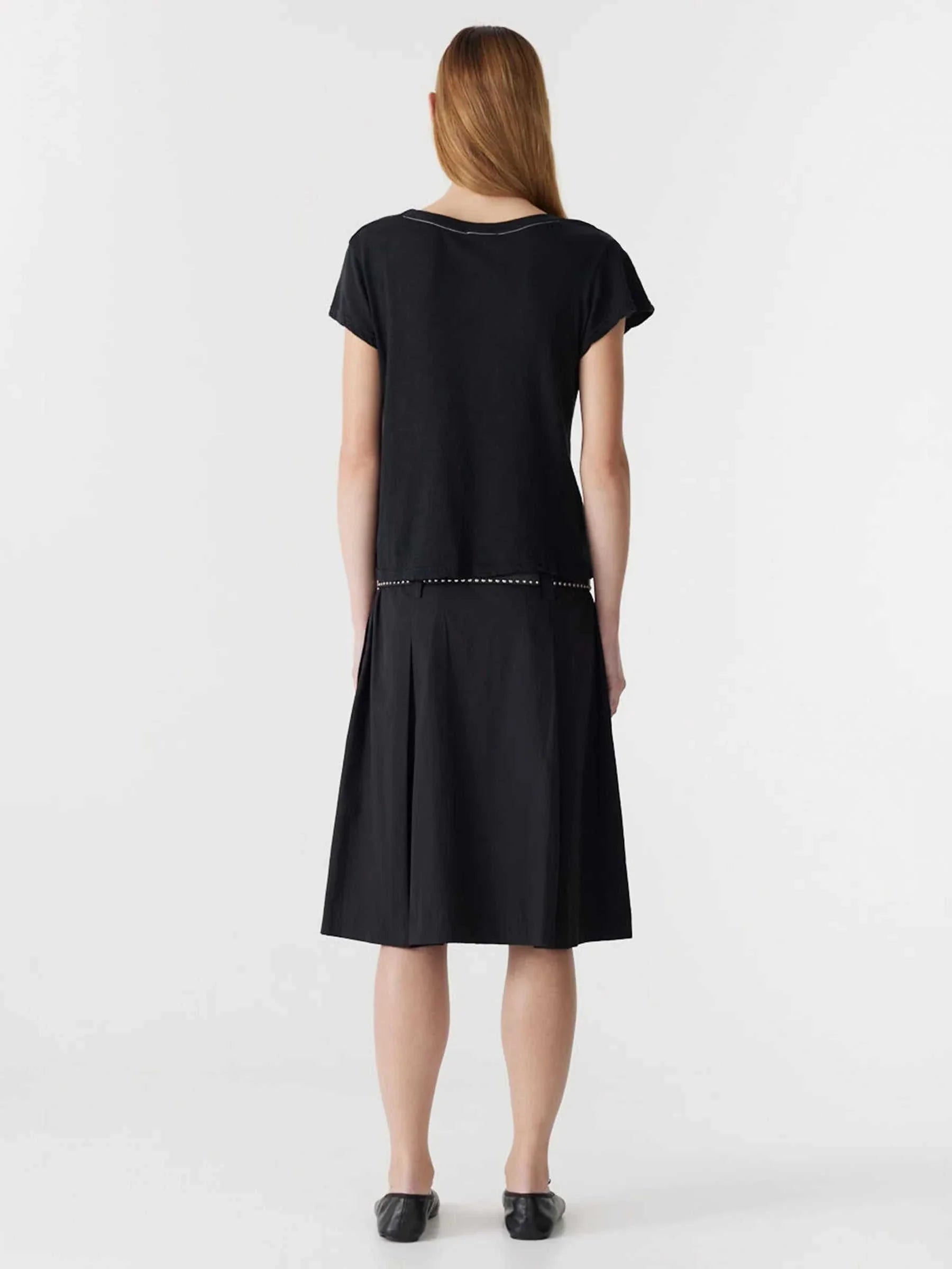 Bassike Slub Heritage T Shirt Black