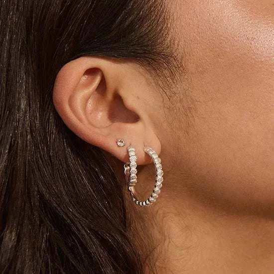 Murkani Soul Protector Earrings Medium Shell Sterling Silver