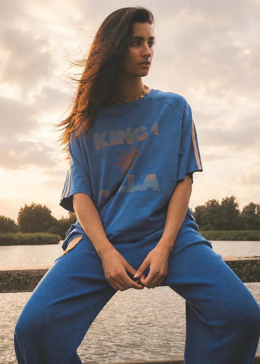 Kinga Csilla Sunset Tee Blue