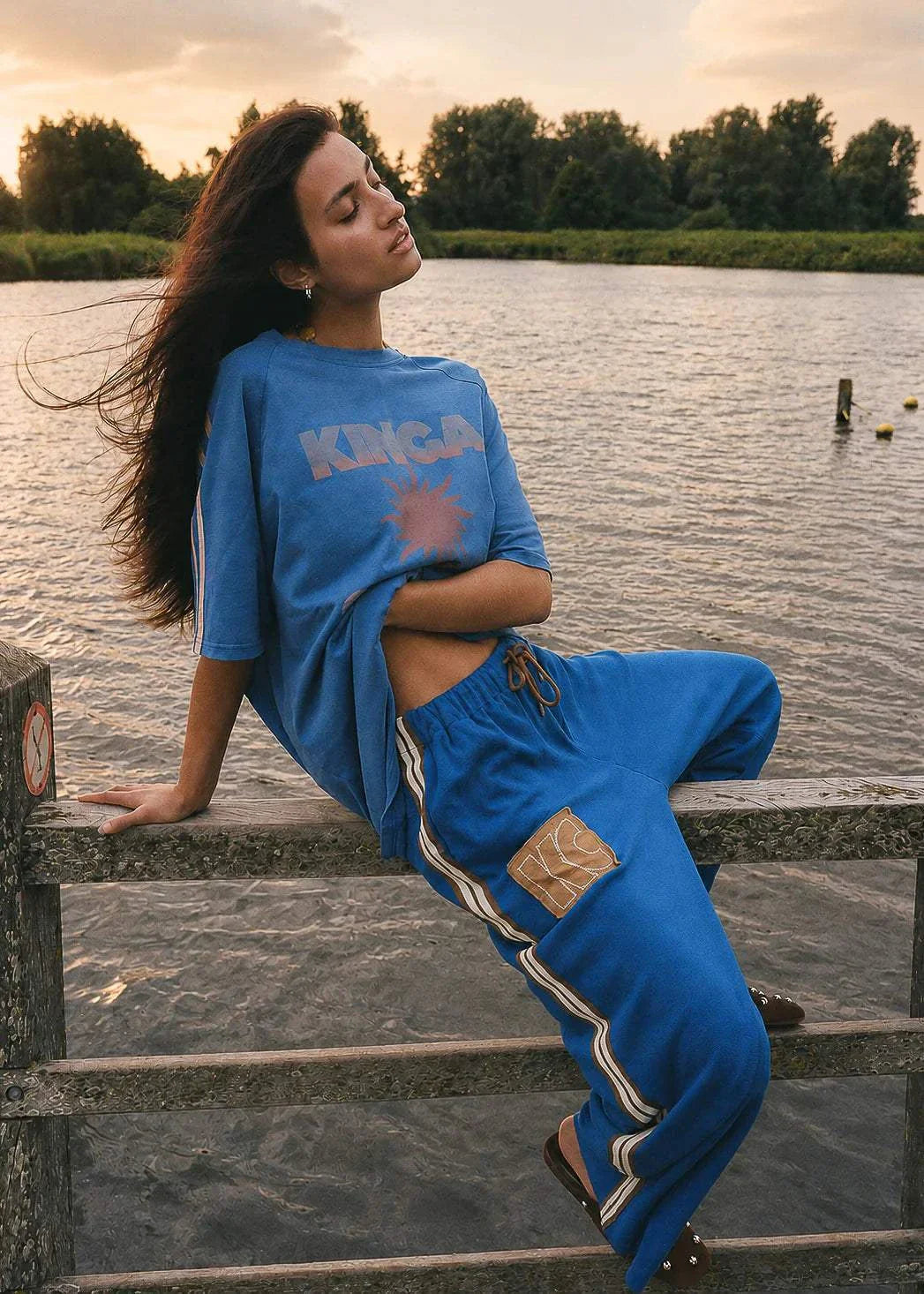 Kinga Csilla Sunset Tee Blue