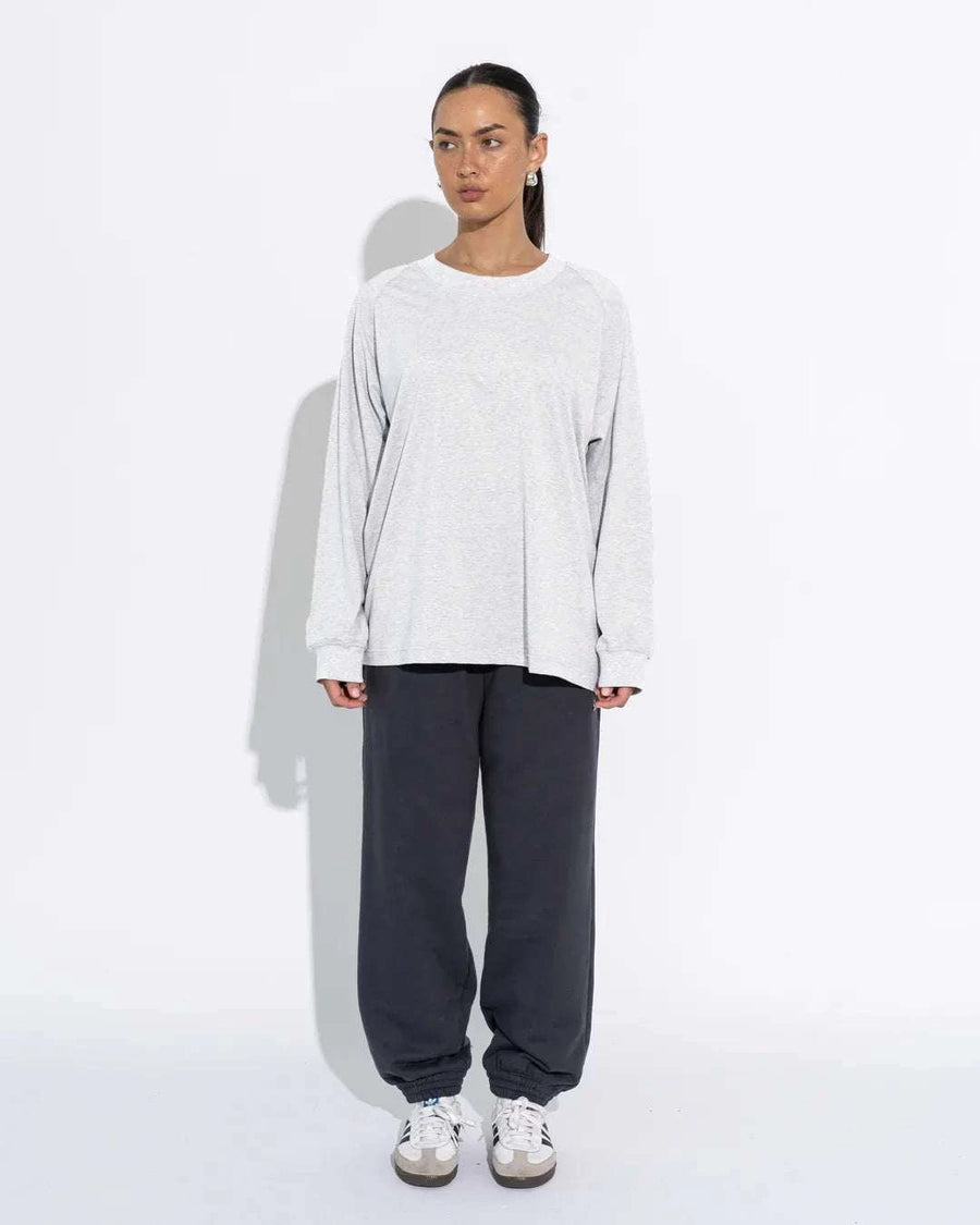 Sara Fox Drift Classic Fit Track Pant Mariner Chalk