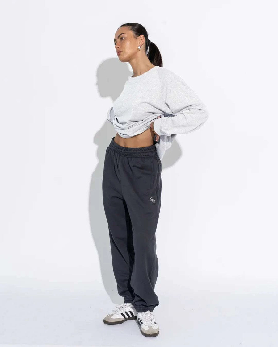 Sara Fox Drift Classic Fit Track Pant Mariner Chalk