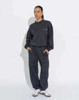 Sara Fox Drift Crew Neck Sweater Mariner Chalk