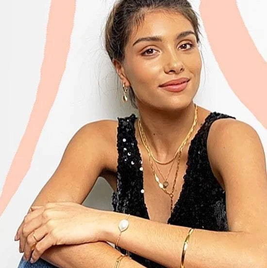 Misuzi Emmy Baroque Pearl Bracelet Gold