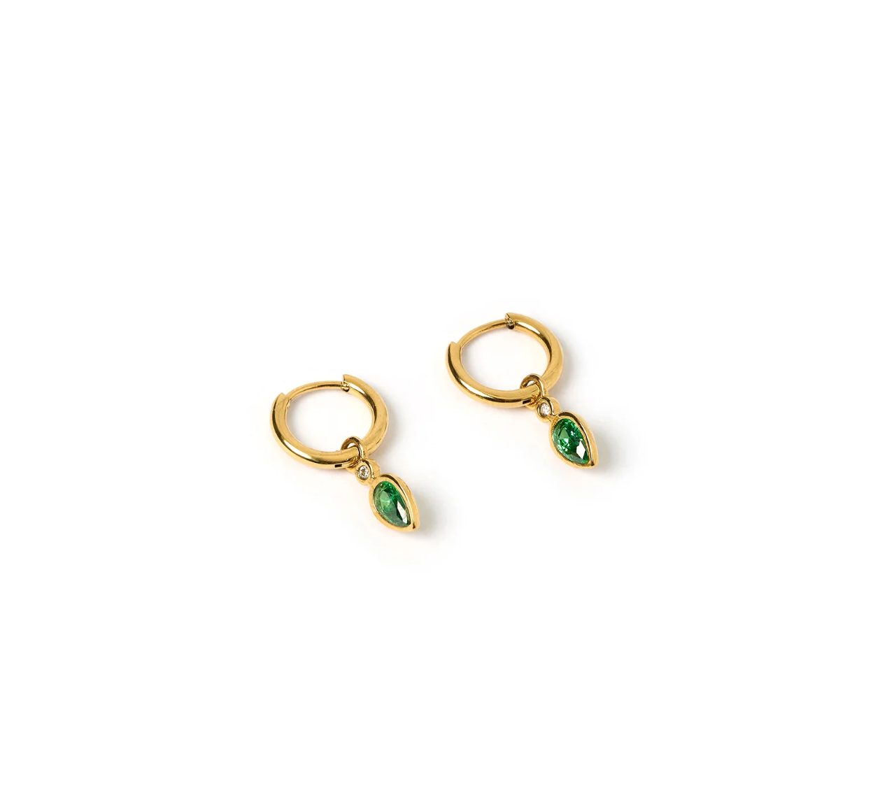 Arms Of Eve Daisy Emerald Earrings Gold