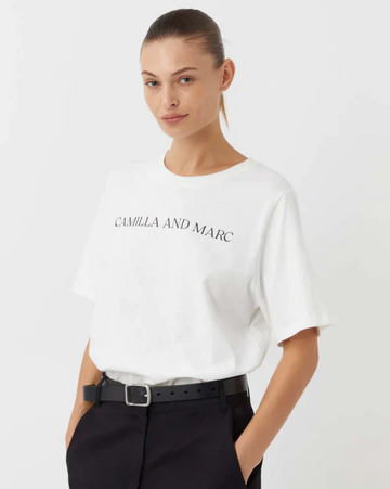 Camilla and Marc Asher Tee White Black