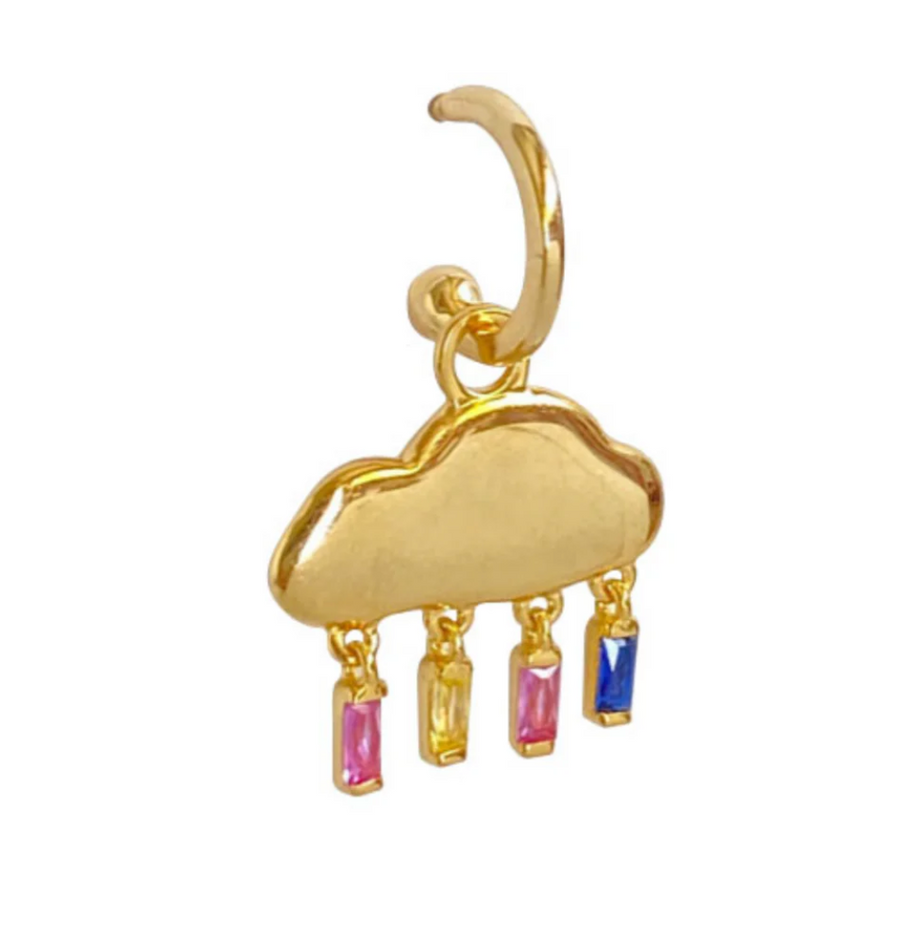 Gold Sister Little El Nina Hoop Earrings Gold 
