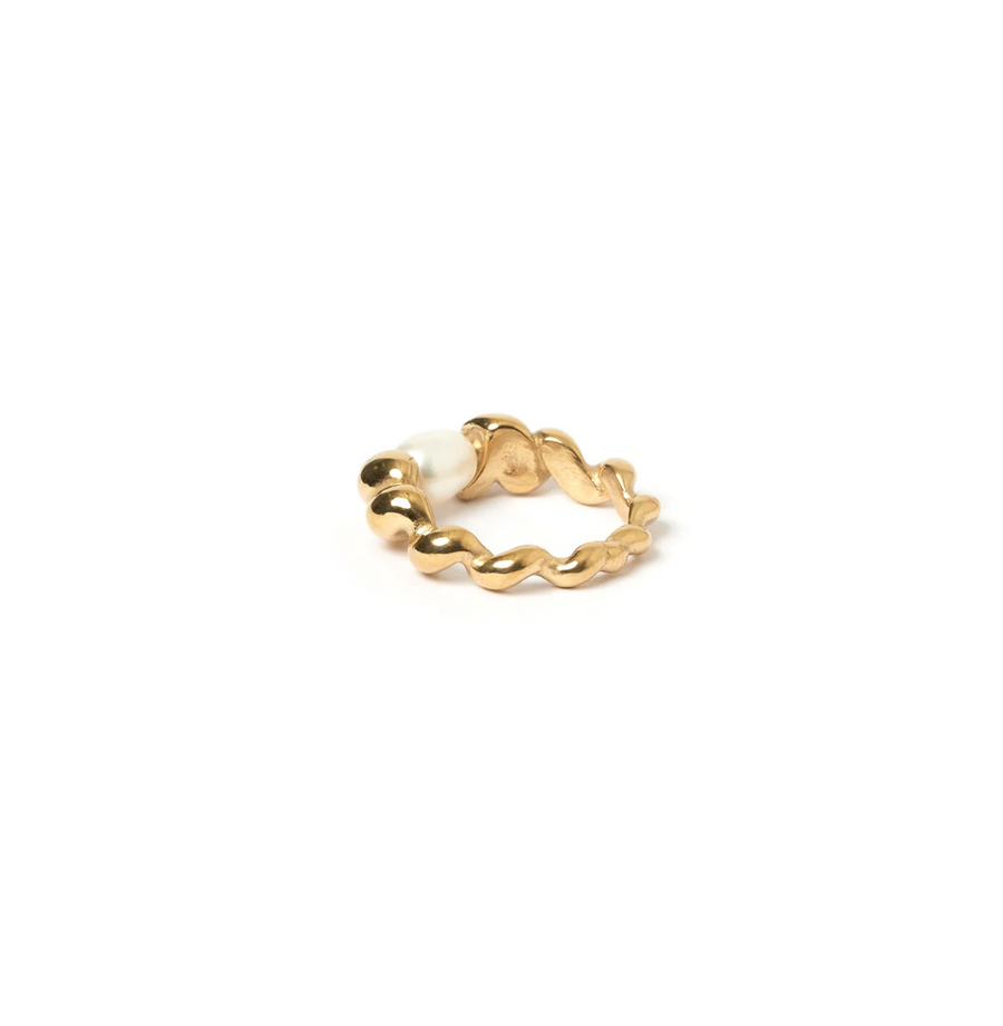 Arms Of Eve Riviera Gold and Pearl Ring