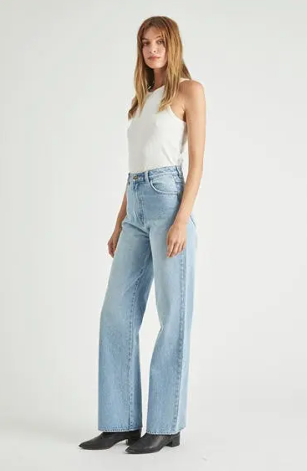 Heidi High Rise Ranch Loose Straight Mid Vintage Blue