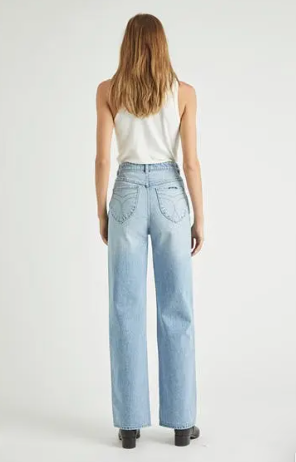 Heidi High Rise Ranch Loose Straight Mid Vintage Blue