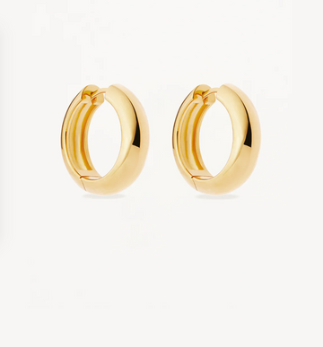By Charlotte 18k Gold Vermeil Bold Large Hoops
