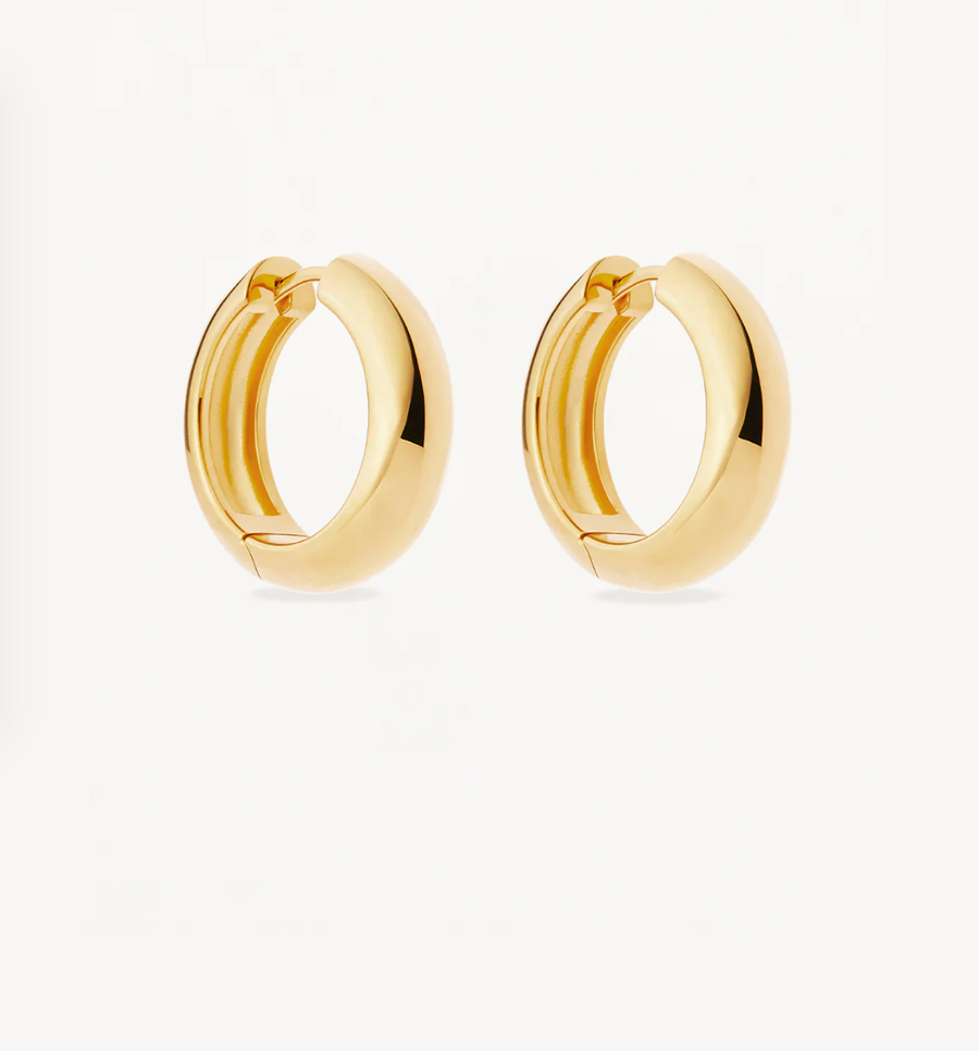 By Charlotte 18k Gold Vermeil Bold Large Hoops
