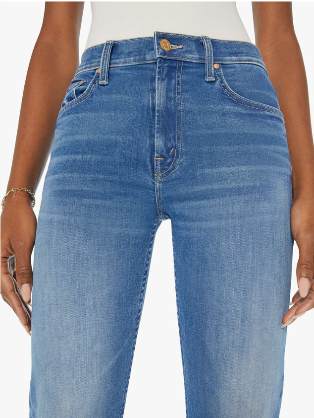 Mother Mid Rise Rider Ankle Lhasa Love