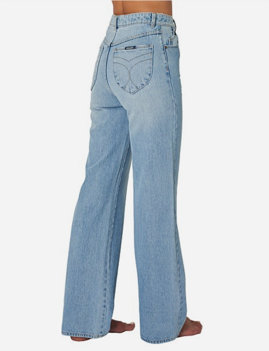 Heidi High Rise Ranch Loose Straight Mid Vintage Blue
