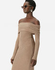 Elka Collective Harpa Dress Tan Marle