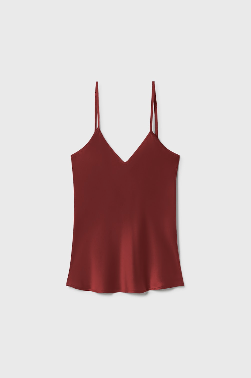 Silk Laundry Bias Cut Cami Canyon