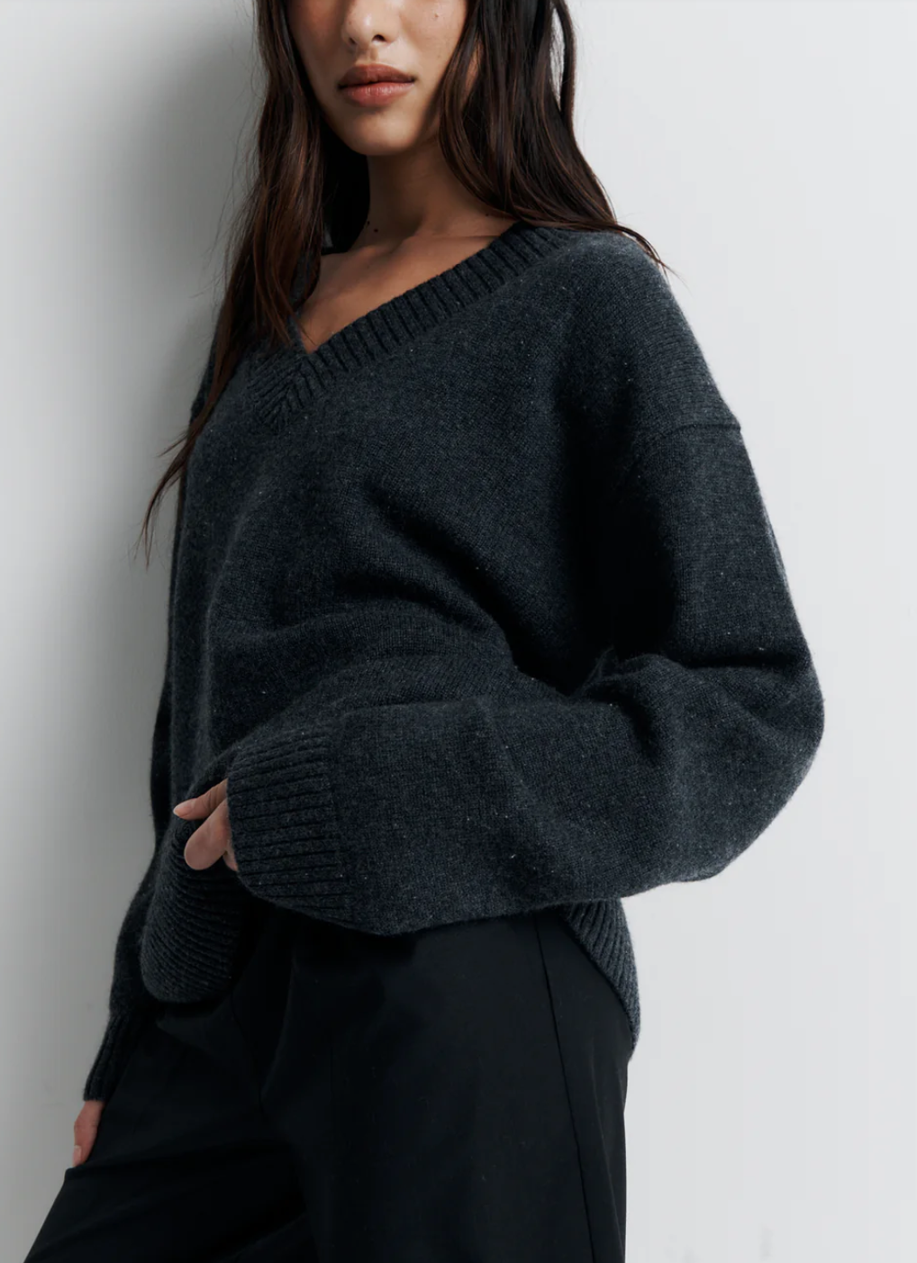 Romy Ingrid Sweater Dark Grey