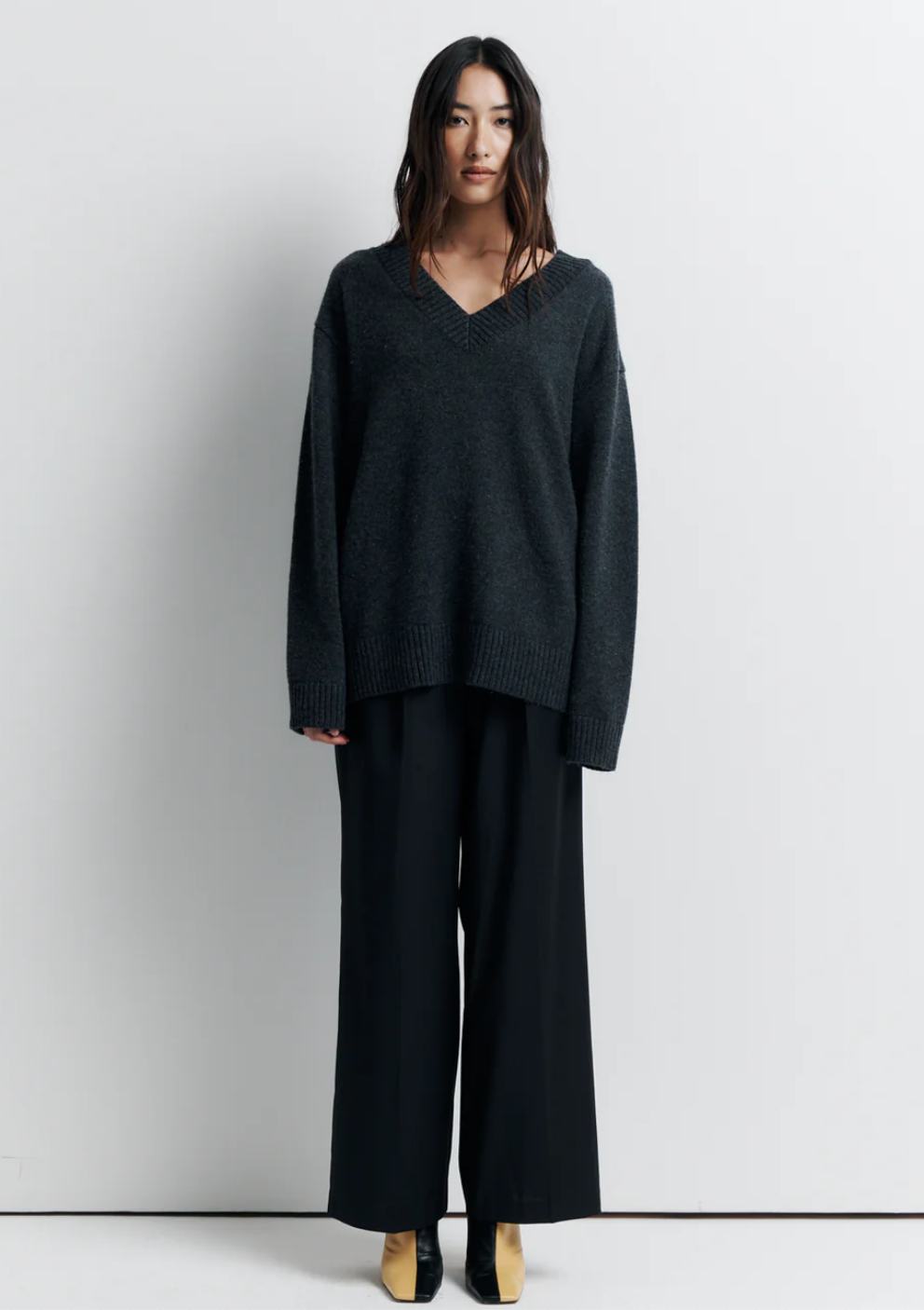 Romy Ingrid Sweater Dark Grey