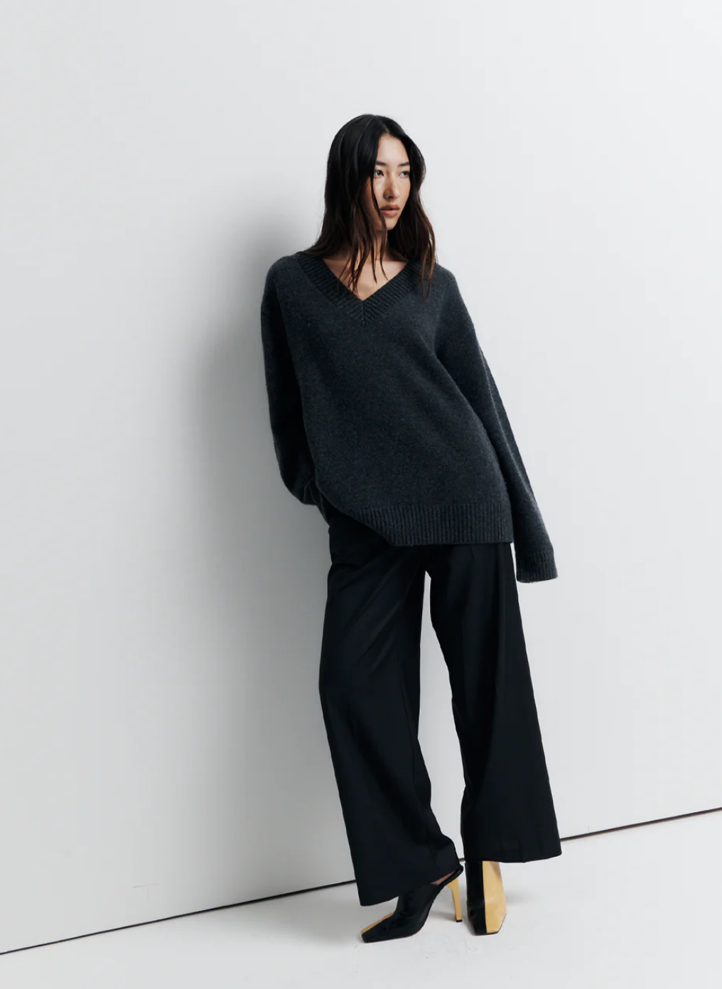 Romy Ingrid Sweater Dark Grey