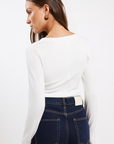 Viktoria and Woods Clique Clique Rib Henley Ivory