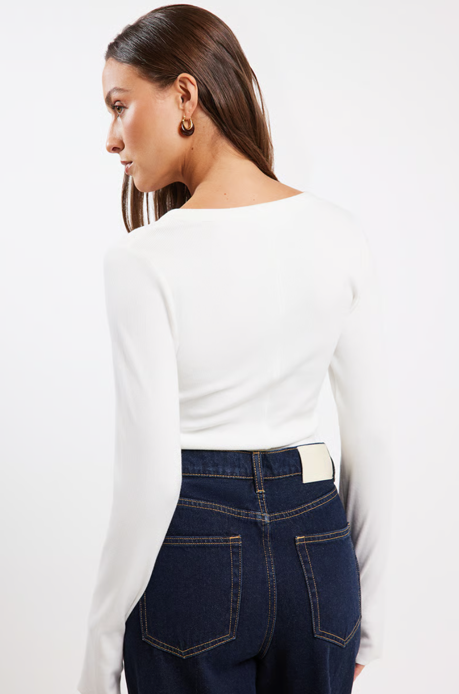 Viktoria and Woods Clique Clique Rib Henley Ivory