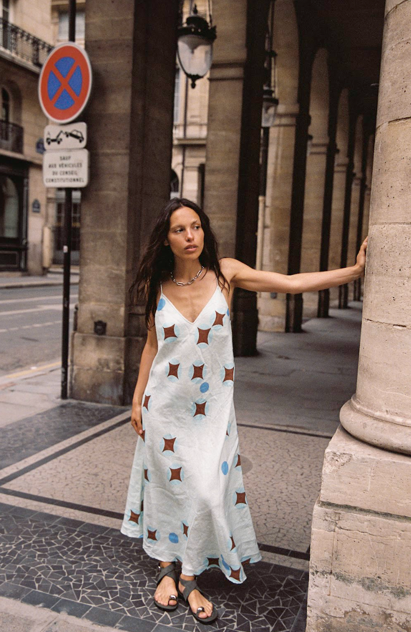 Kinga Csilla Aquarius Daje Slip Dress