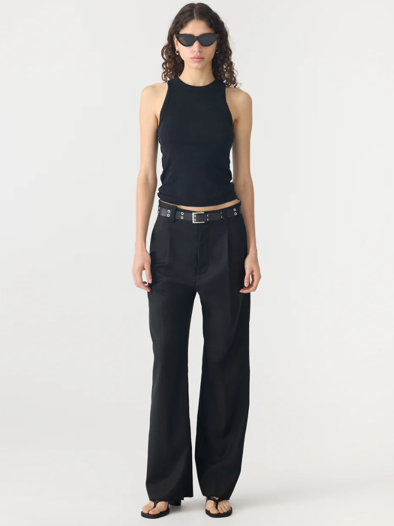 Bassike Tailored Pant Black 
