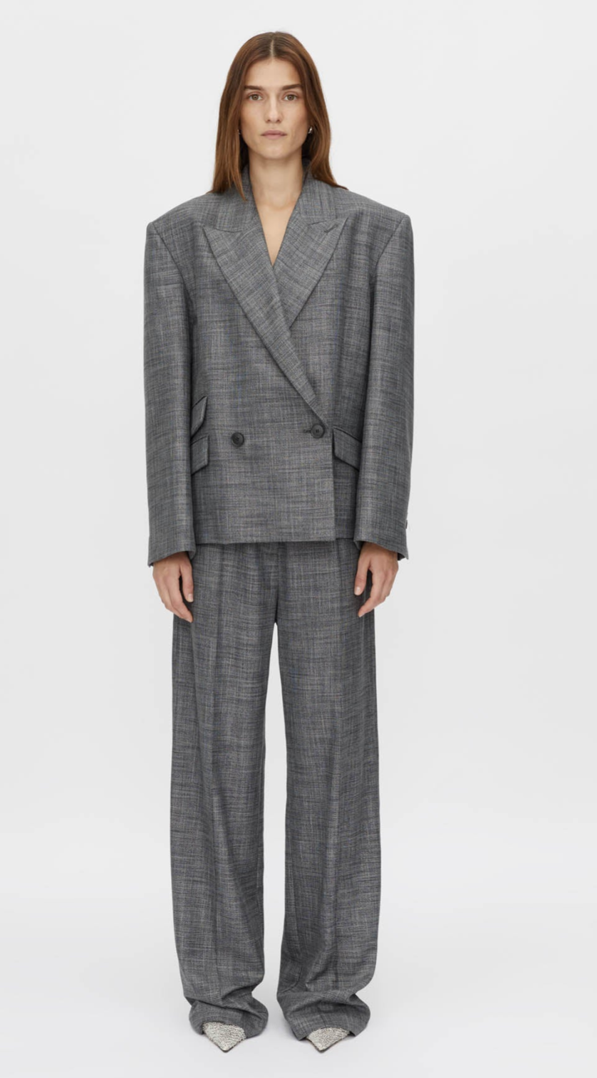 Camilla and Marc Zazu Mid Rise Pant Charcoal Marle