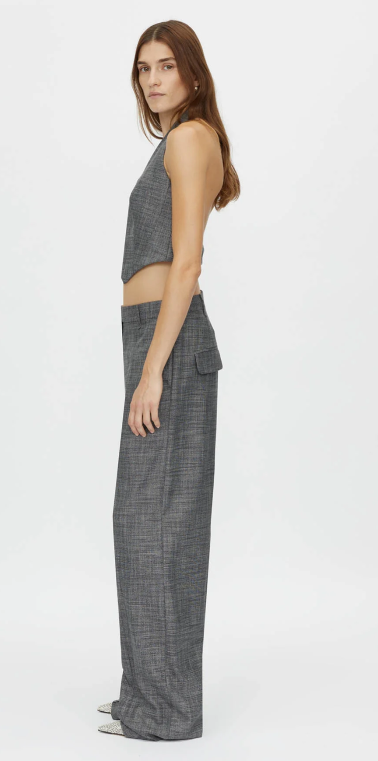 Camilla and Marc Zazu Mid Rise Pant Charcoal Marle