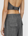 Camilla and Marc Zazu Mid Rise Pant Charcoal Marle