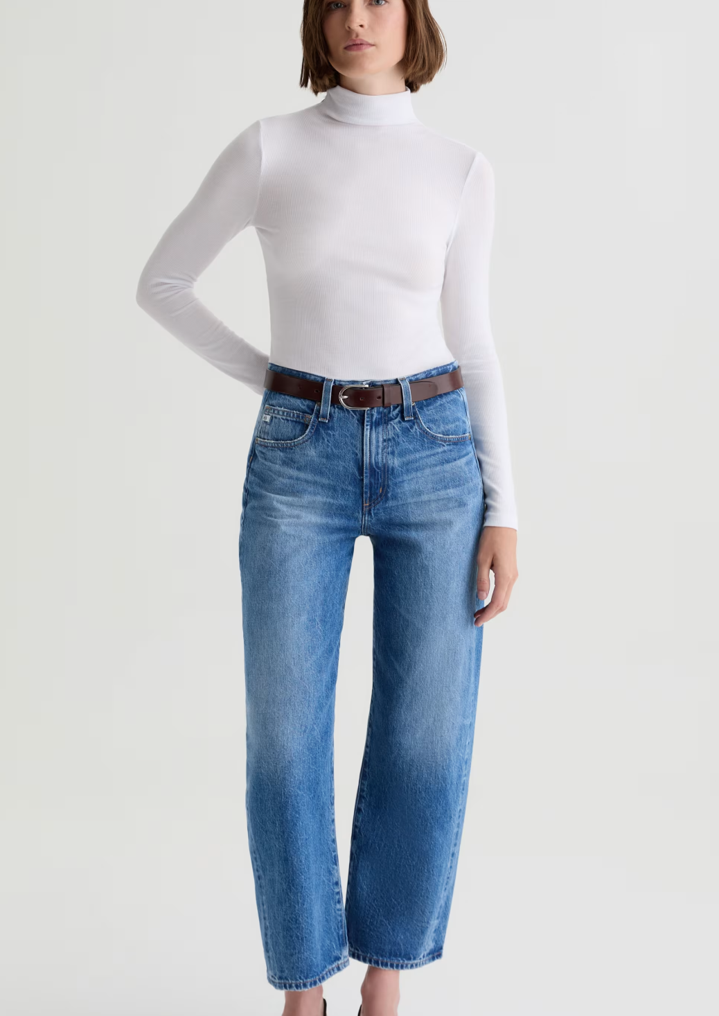 AG Hattie High Rise Barrel Candid