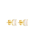 Porter Oval Studs Gold