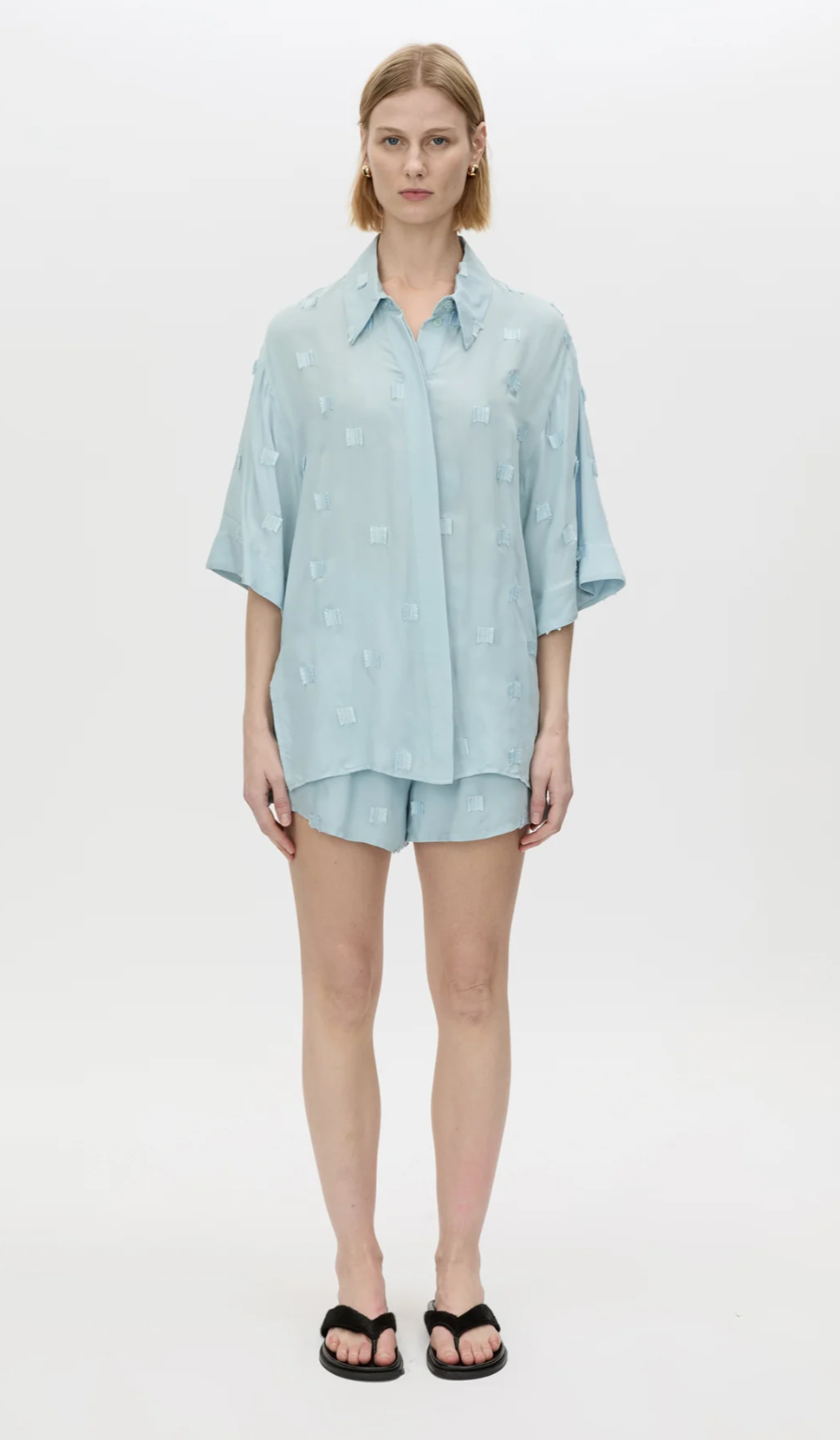 Camilla and Marc Ottilie 2.0 Short Sleeve Shirt Soft Blue