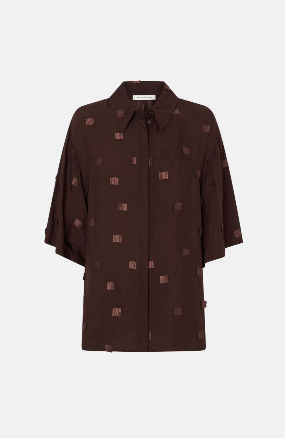 Camilla and Marc Ottilie 2.0 Short Sleeve Shirt Chocolate