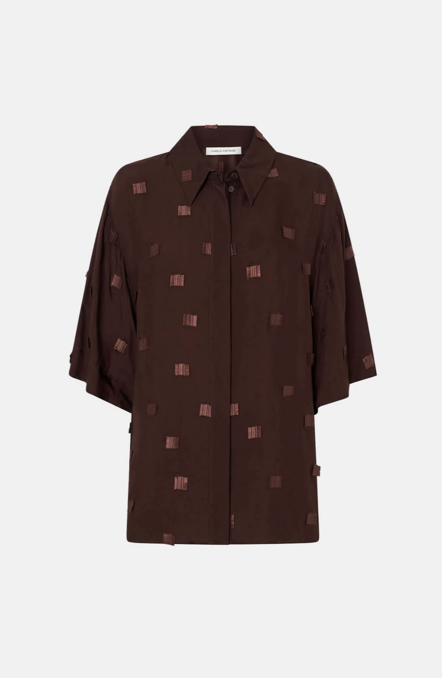 Camilla and Marc Ottilie 2.0 Short Sleeve Shirt Chocolate