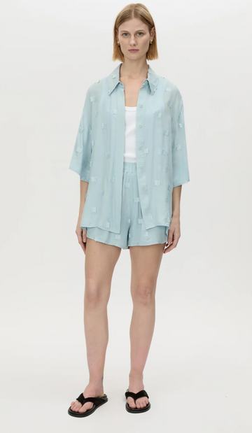 Camilla and Marc Ottilie 2.0 Embroidered Short Soft Blue